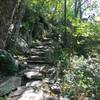 It took some serious work to create these trail rock steps. Look at the hundreds of perfectly stacked stones!