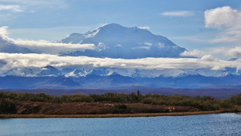 Denali from the Reflection Pond, Denali National Park, Denali Borough, Alaska. with permission from David Broome