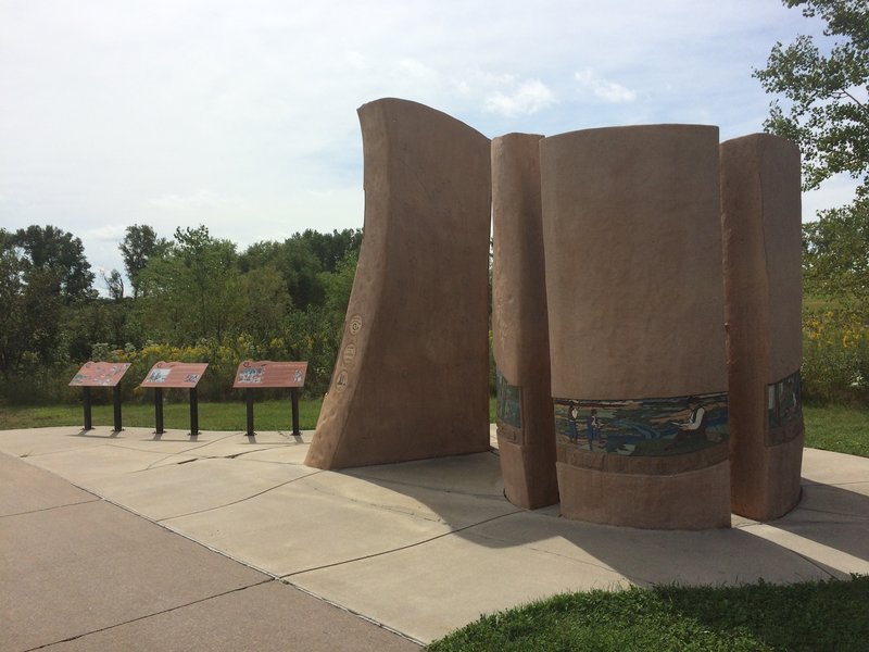 Lewis and Clark Interpretive Site along the trail.