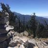 Cairns at Bonanza Peak.