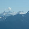 The view of Mount Olympus from Hurricane Ridge Visitor Center.