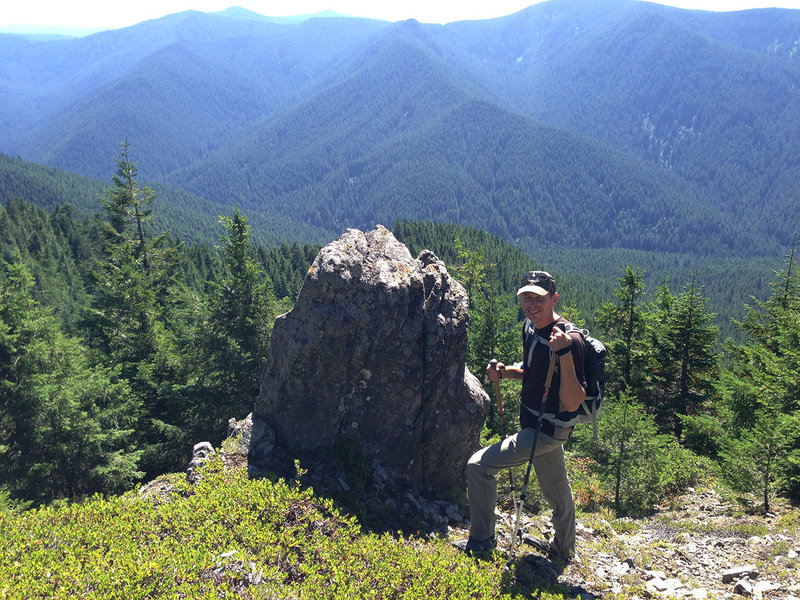 Douglas Trail has great views of the southern part of the Salmon-Huckleberry Wilderness. Photo by Maier.