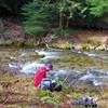 The end of the Eagle Creek Trail ends in a ford of the creek over to Eagle Creek Cutoff Trail. Photo by Gene Blick.