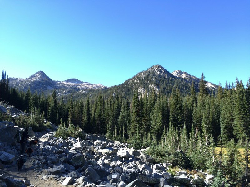 On the West Fork Lostine River Trail.