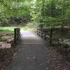 Bridge over stream at southern side of lake.