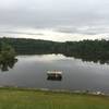 View of Mercer Lake looking west from top of dam.