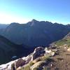 Buckskin summit looking back at Pyramid Peak.