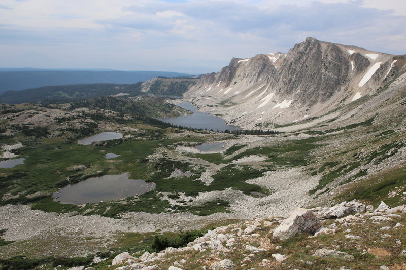 View on the way up to Medicine Bow Peak.