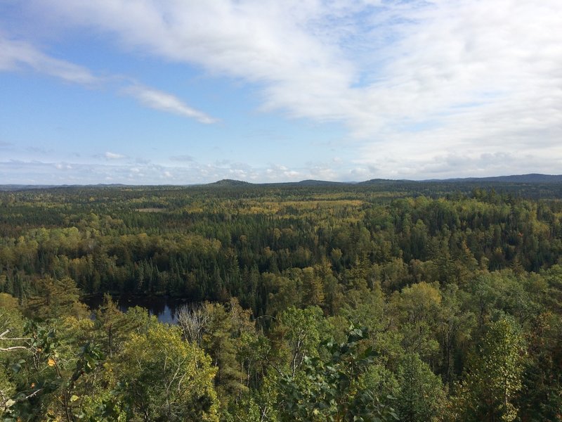 View from clearing 3/4 of the way up the Lima Mountain Trail.