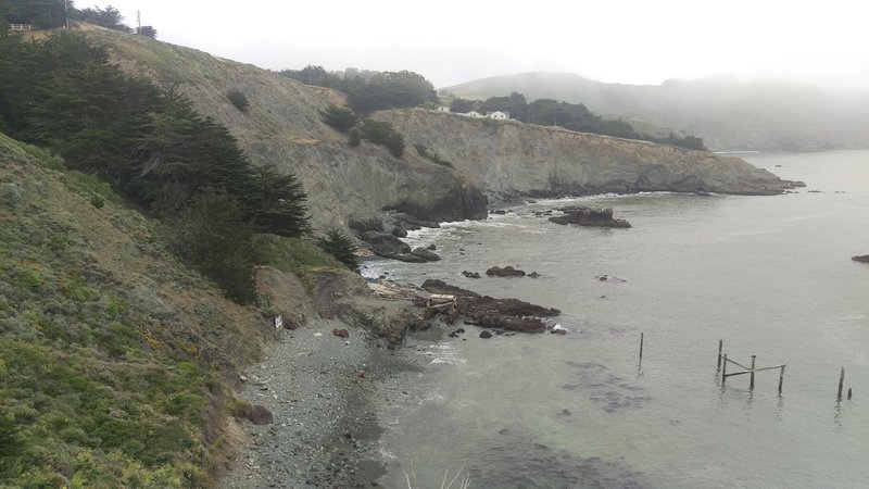 Walking towards point Bonita light house