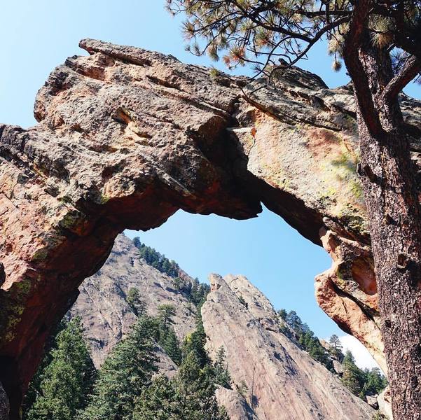 Royal Arch and the Flatirons.