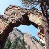 Royal Arch and the Flatirons.