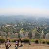 Top of Mount Lee and the iconic landmark of the Hollywood Sign.