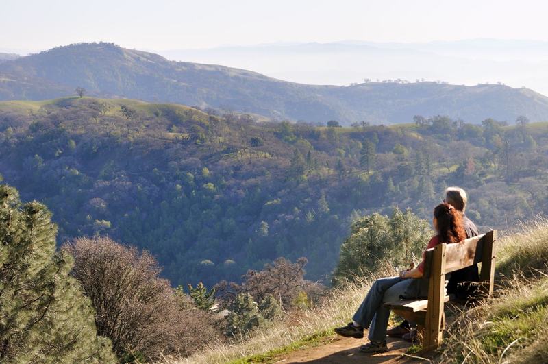 Enjoying the view at Henry Coe State Park.