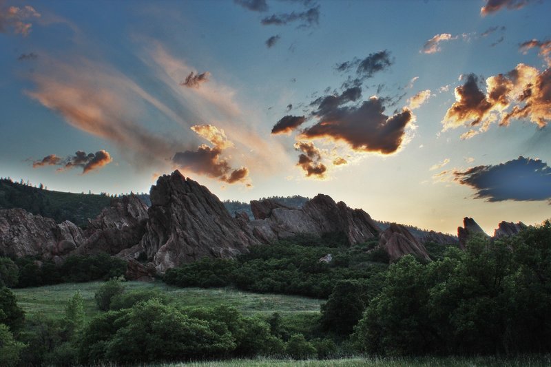 Roxborough sunset. with permission from David Broome