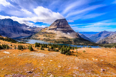 View of Hidden Lake taken from the lookout at the top of the trail.