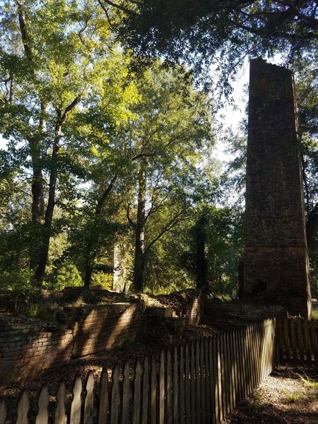 Remains of the old Sugar Mill that serve to help find the trailhead.