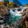 Upper portion of Swiftcurrent Falls - accessible right off the road.