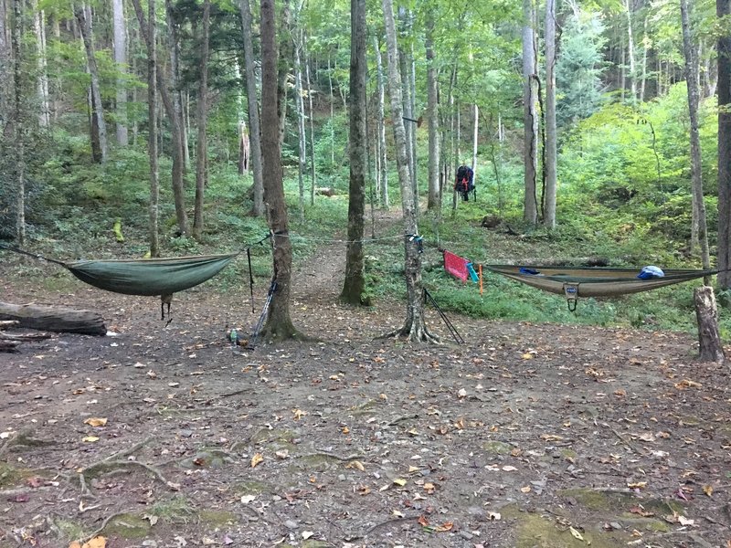 Camp 12. Very good creek by the campsite. Flat area just behind good for tents.