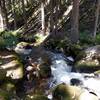 Small falls downstream of bridge