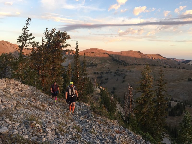 The northwest ridgeline showing the typical terrain on Mt. Baird.