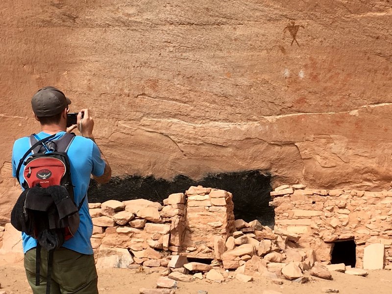 Ruins and pictographs