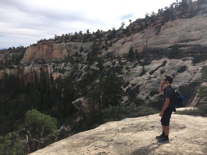 Looking back over the trail we just ascended.