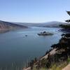 A view of Eighteen Mile Island from the Twin Tunnels Trail.