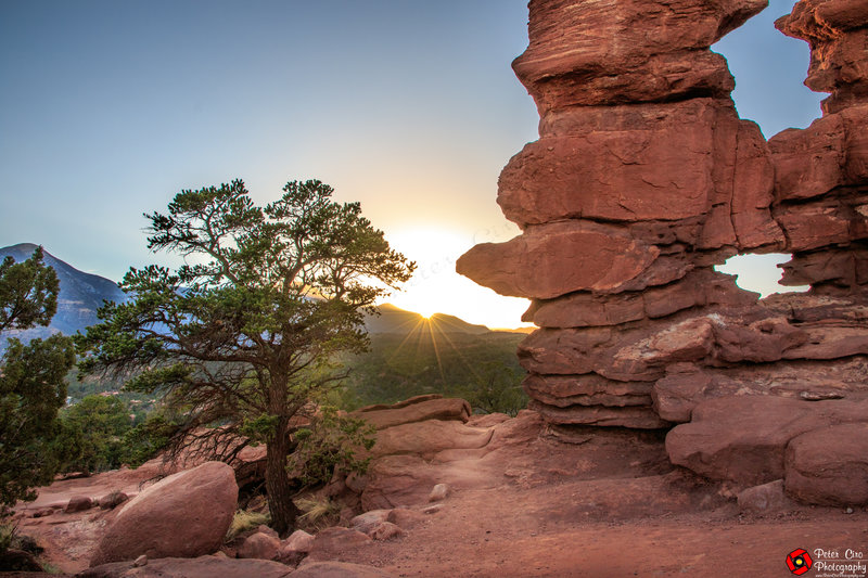 Sunset in Garden of the Gods.