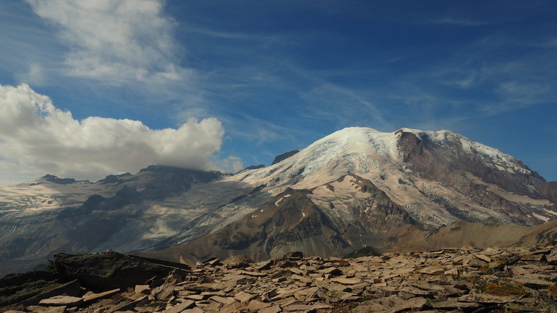 This was taken from the end of the Burroughs Trails which start at the Sunrise Visitor Center in Mount Rainier National Park.