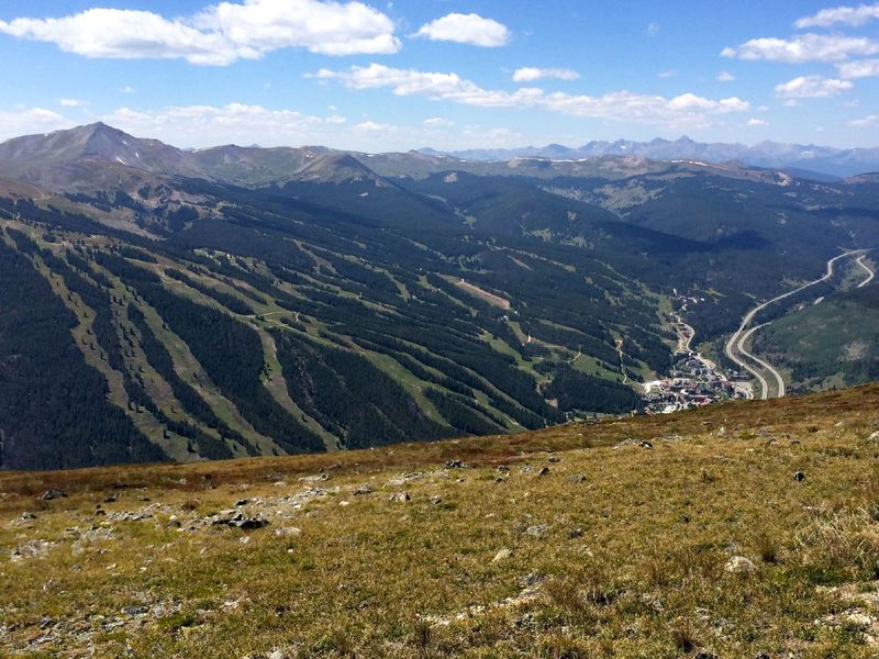 Having made it over the pass, the trip down to Copper Mountain much easier.