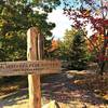 Where the Blueberry Ledge Trail intersects with the cutoff.