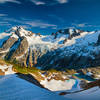 Itswoot Ridge, White Rock Lakes, and Dome Peak along the Ptarmigan Traverse