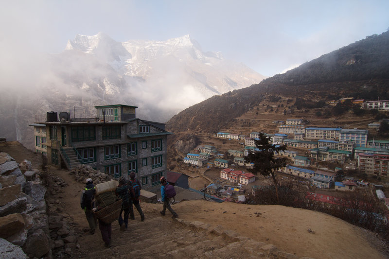 Namche Bazar is waking up.