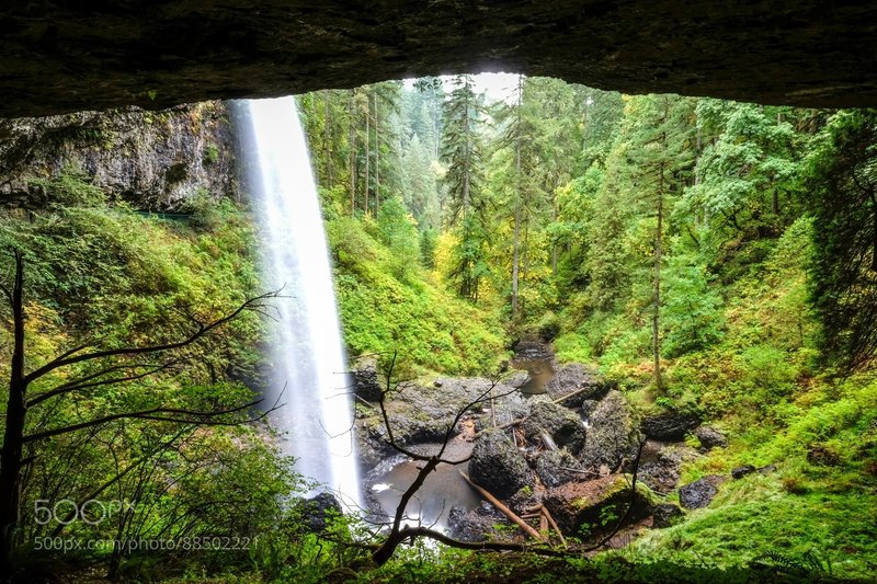 The view from behind North Falls.