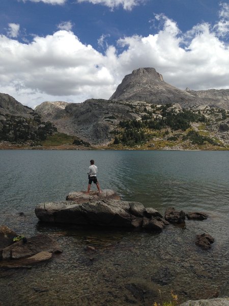 Slaying hogs at Island Lake.