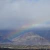 Rainbow over highland.