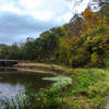 Walking alongside Catfish Creek after joining with the Calcite Trail.