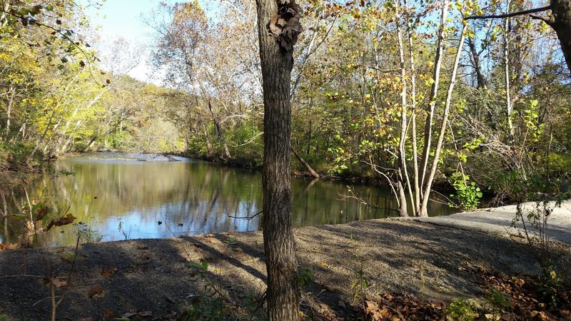 October view toward Bennett Spring from Natural Tunnel / Savanna Ridge Trail.