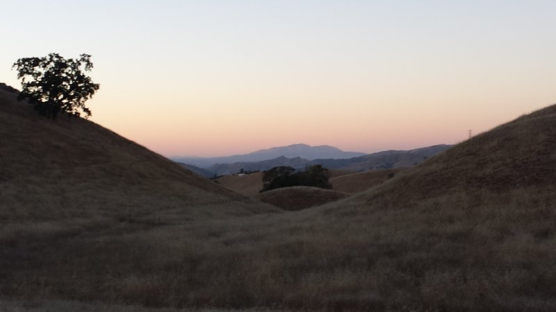 East Bay hills from Aquila Loop Trail.