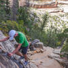 Fun little ladder you have to climb while on trail.