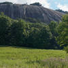 Looking up at Stone Mountain.