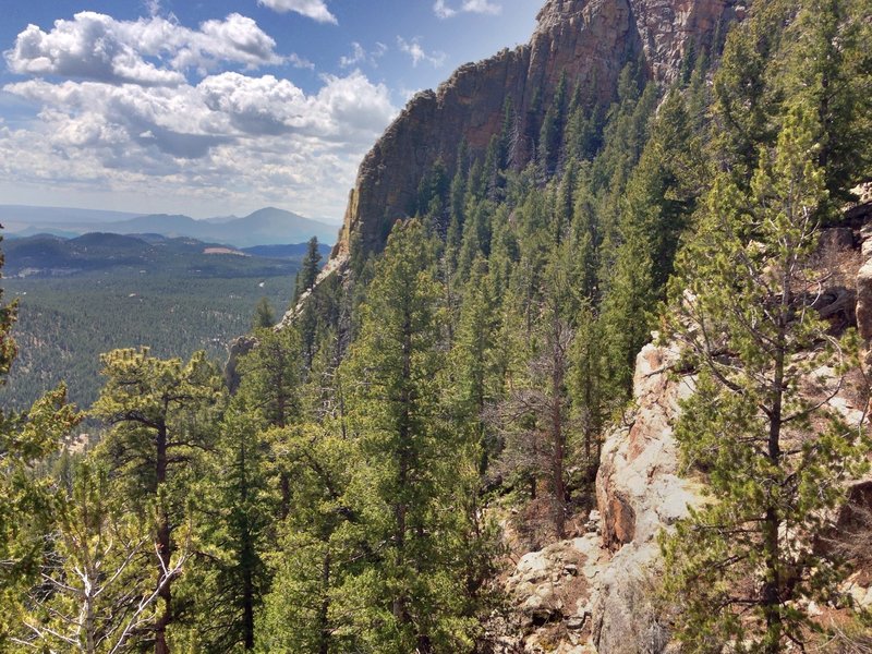 Looking West from the Elk Falls overlook.