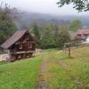 18th century residential structures at the edge of town.