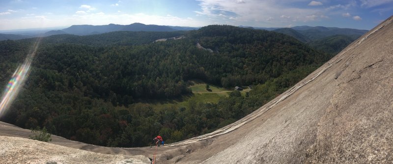 Climbing Stone Mountain.