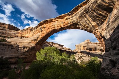 Afternoon light on Sipapu Bridge. Photo Credit: NPS Photo / Jacob W. Frank.