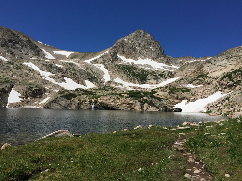 You can follow the trail around the north side of the lake and break free of the crowds