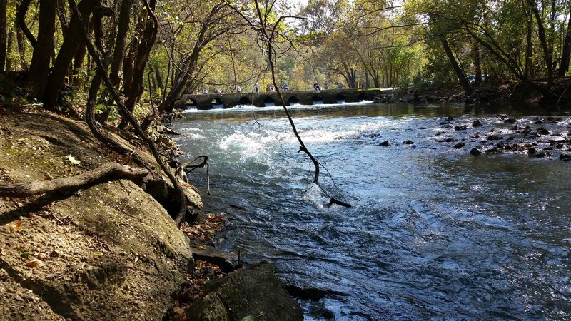 Facing south at the Whistle Bridge.