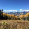 Views of the Gore Range start pretty quickly after you start climbing the trail.