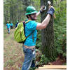 Trail work has been conducted by the Appalachian Mountain Club.